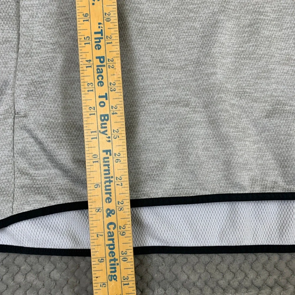 Adidas Hoodie Mens Grey XL Performance Scuba Neck Graphic Sweatshirt